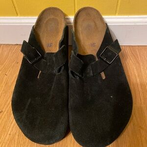Birkenstock Men's Black Suede Loafers